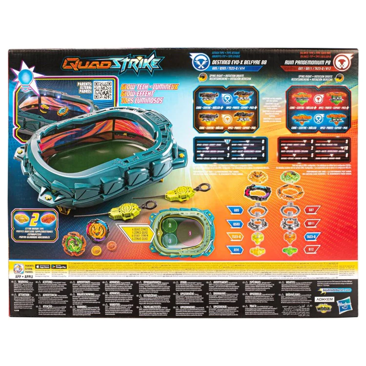 Arène Beyblade Burst QuadStrike - Light Ignite Battle Set - Image 2